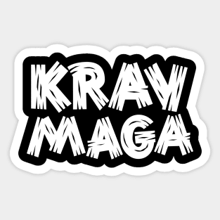 Krav Maga Clunky Rough Type Sticker